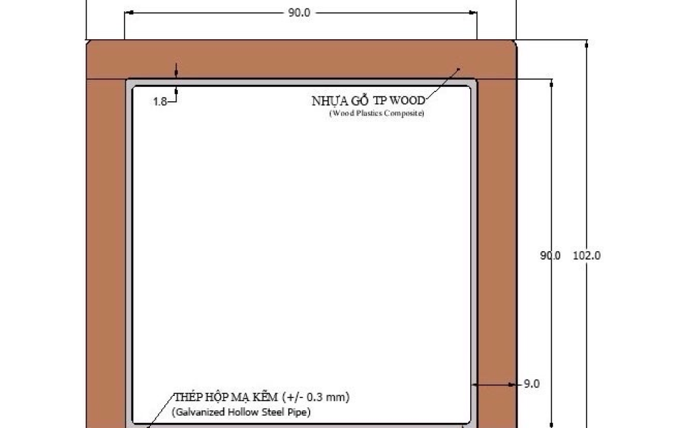 LAM GỖ NHỰA LÕI THÉP ĐÚC SẴN (WPC STEEL)