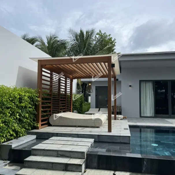 SÀN GỖ TỰ NHIÊN BIẾN TÍNH LINECO SỬ DỤNG NGOÀI TRỜI