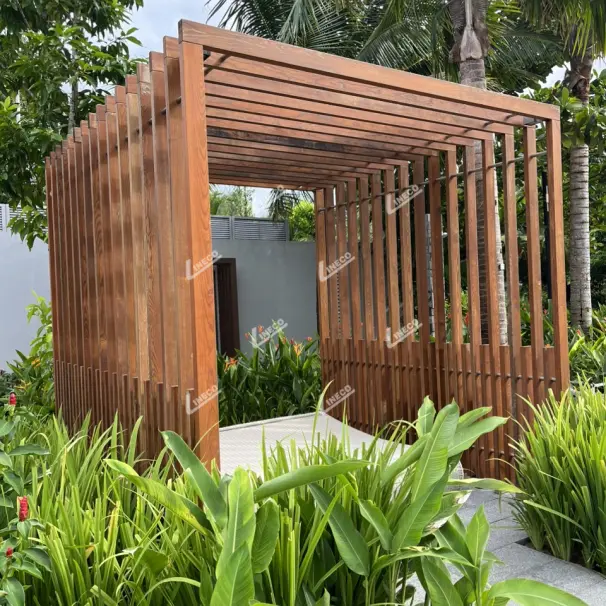 SÀN GỖ TỰ NHIÊN BIẾN TÍNH LINECO SỬ DỤNG NGOÀI TRỜI