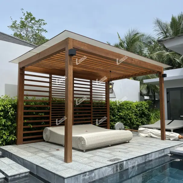 SÀN GỖ TỰ NHIÊN BIẾN TÍNH LINECO SỬ DỤNG NGOÀI TRỜI
